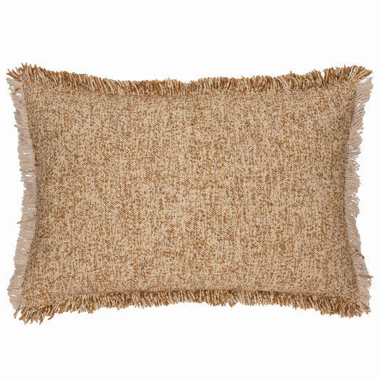Doze Textured Cushion - Biscuit, Feather Filled, 40 × 60cm