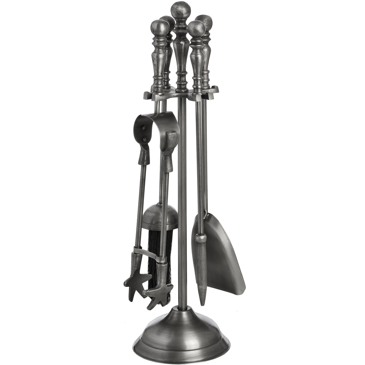 Traditional Companion Set In Antique Pewter - PLAINLY DOES IT