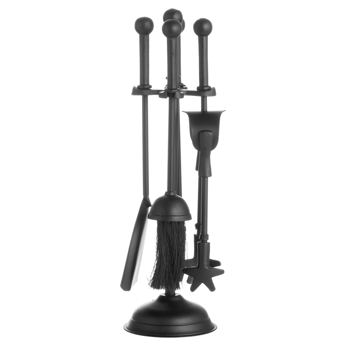 Ball Topped Companion Set In Black - PLAINLY DOES IT