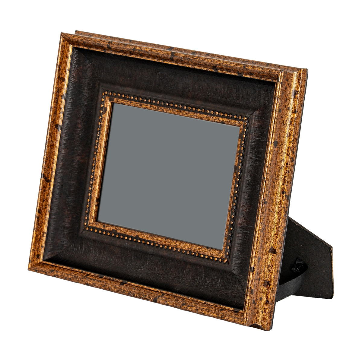 Black Antique Gold Beaded 4X6 Photo Frame