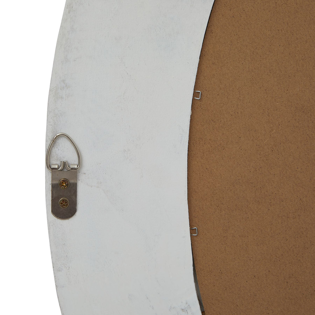Washed Wood Round Framed Mirror - PLAINLY DOES IT