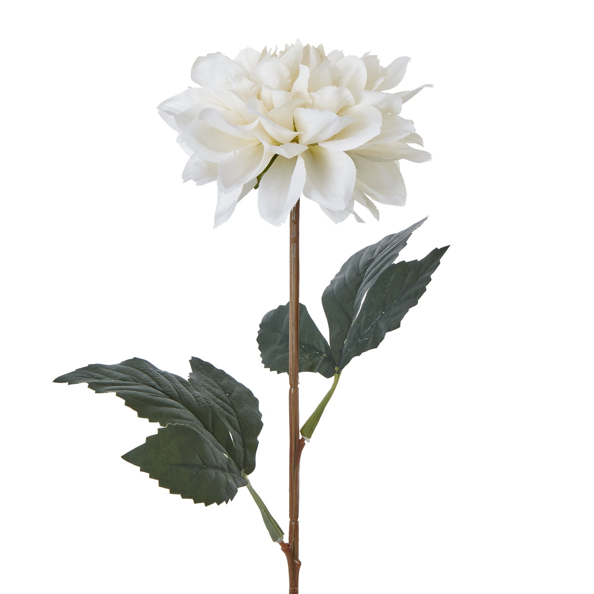 Tall White Faux Dahlia Stem - PLAINLY DOES IT