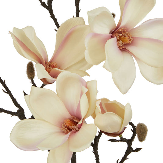 Pale Apricot Faux Magnolia Stem - PLAINLY DOES IT