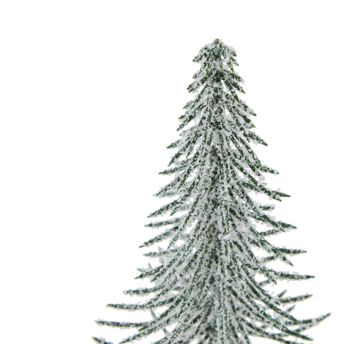 Small Snowy Spindle Tree In Wood Log - PLAINLY DOES IT