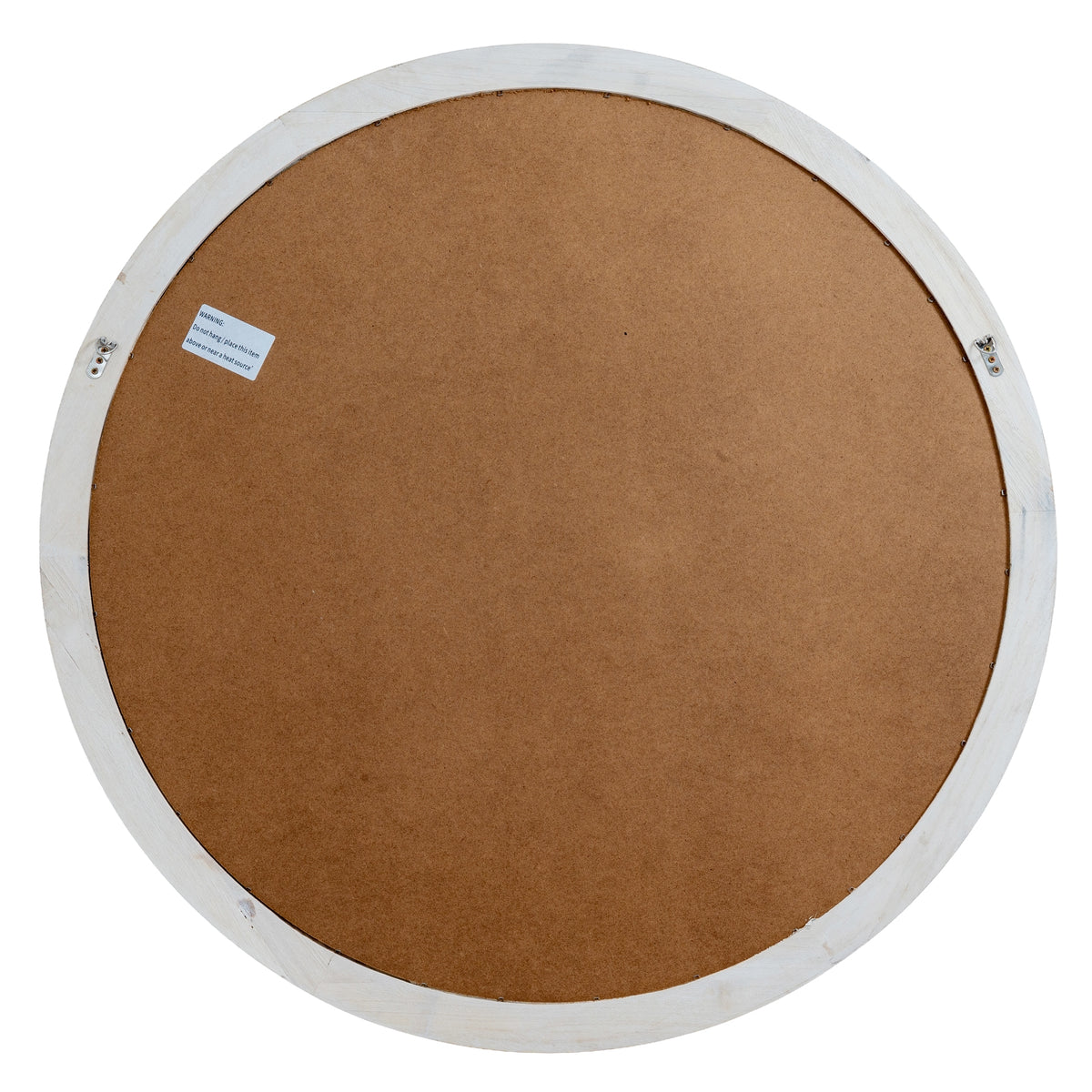 Washed Wood Round Window Mirror - PLAINLY DOES IT