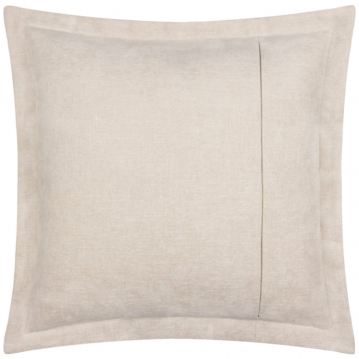 Dune Chenille Cushion - Natural, Feather Filled, 50 × 50cm