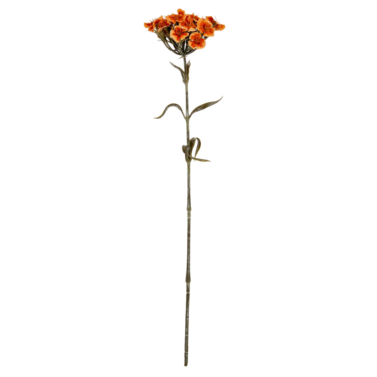 Orange Faux Dianthus Spray - PLAINLY DOES IT