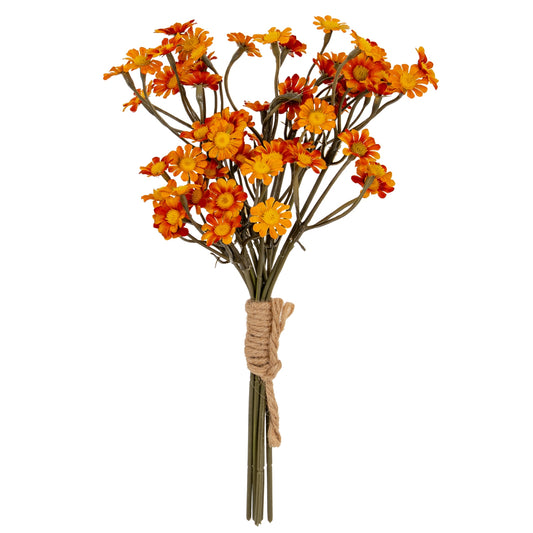 Orange Faux Daisy Bunch - PLAINLY DOES IT