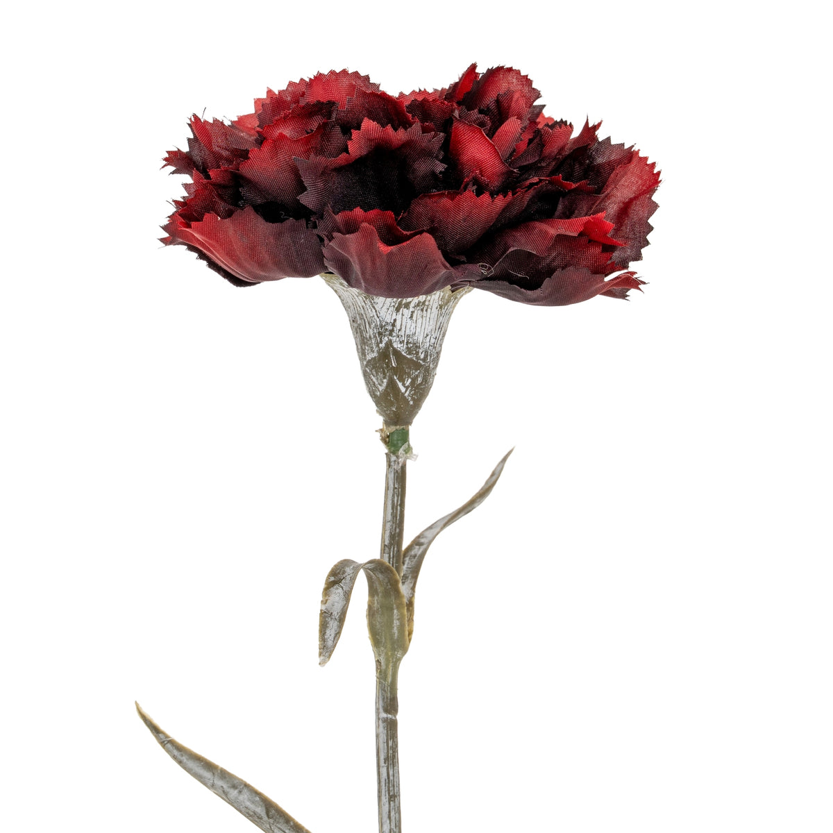 Burgundy Faux Carnation Stem - PLAINLY DOES IT