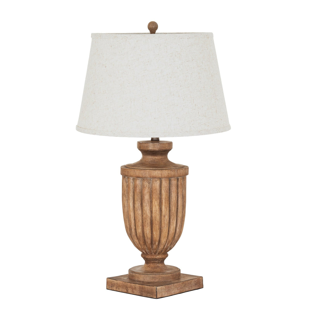 Tassora Table Lamp With Edged Linen Shade