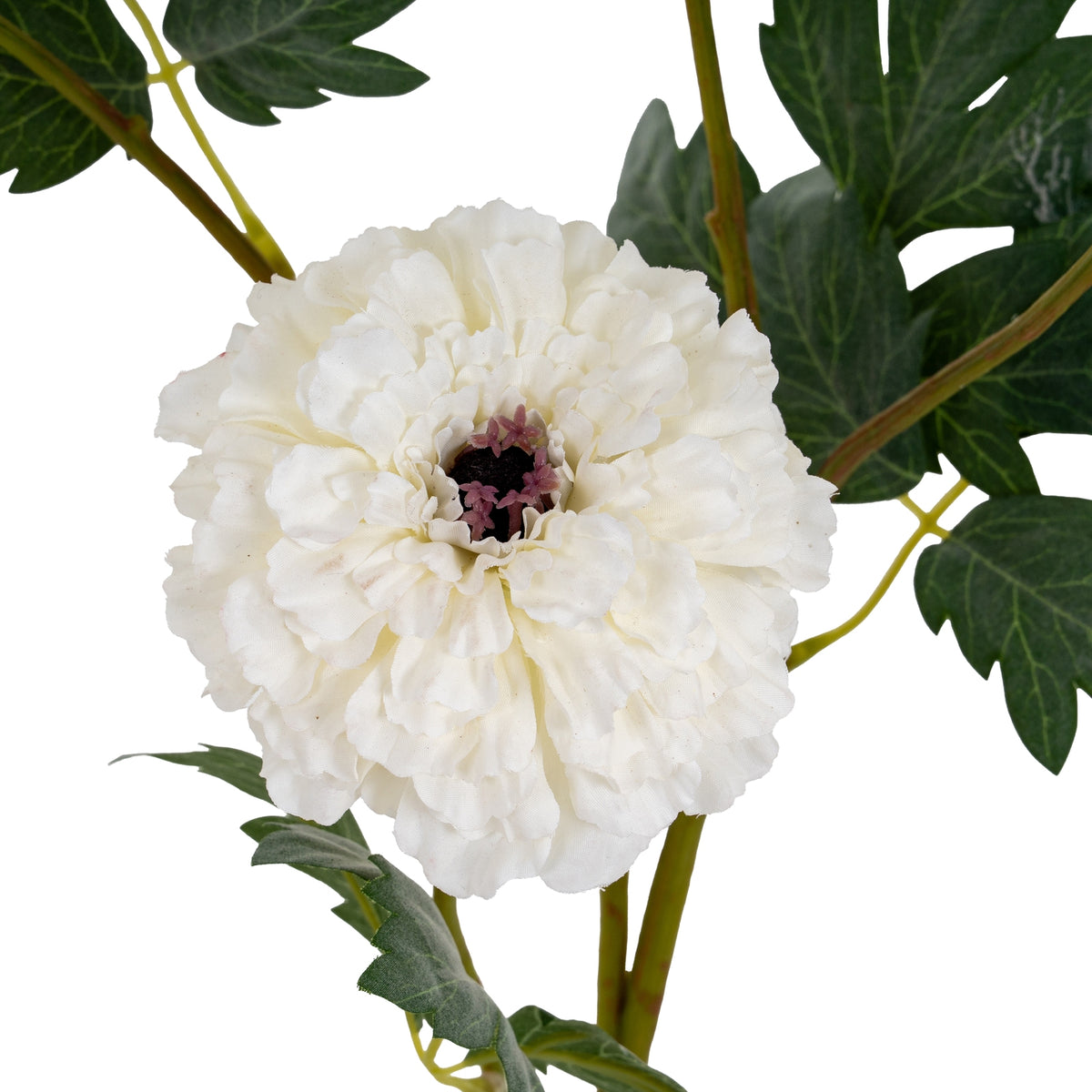 White Faux African Marigold Spray - PLAINLY DOES IT