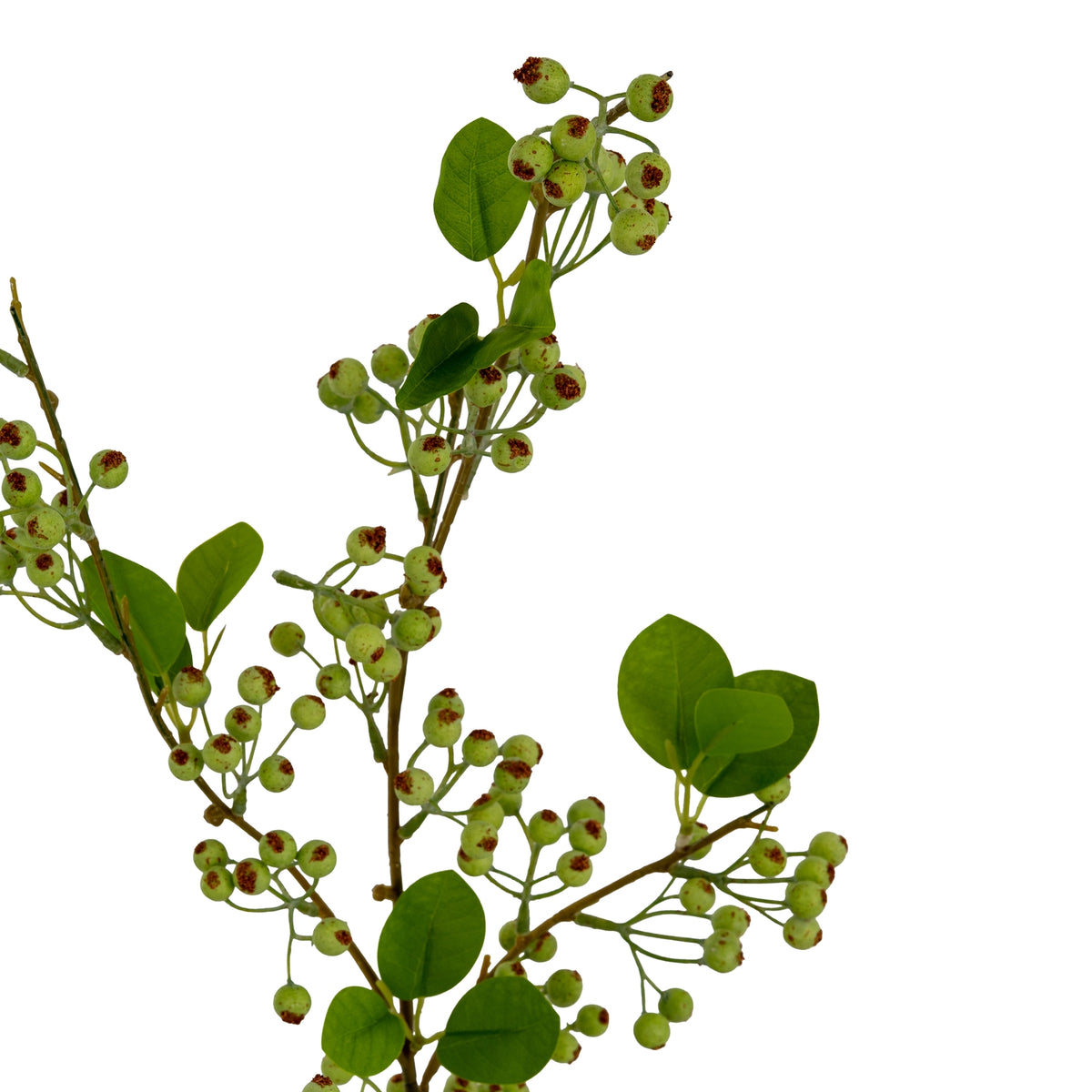 Large Green Faux Mossberry Branch - PLAINLY DOES IT