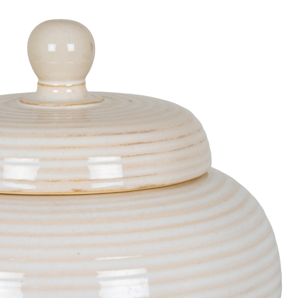 Neva Small Lidded Ceramic Jar - PLAINLY DOES IT