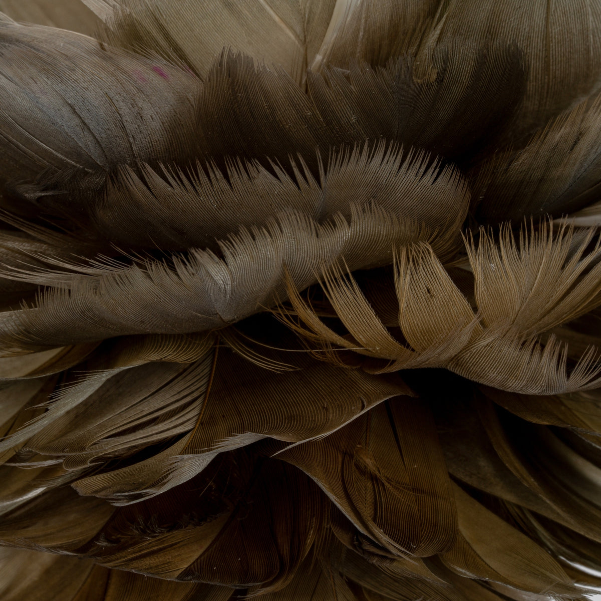 Medium Fawn Feather Ball Decoration - PLAINLY DOES IT