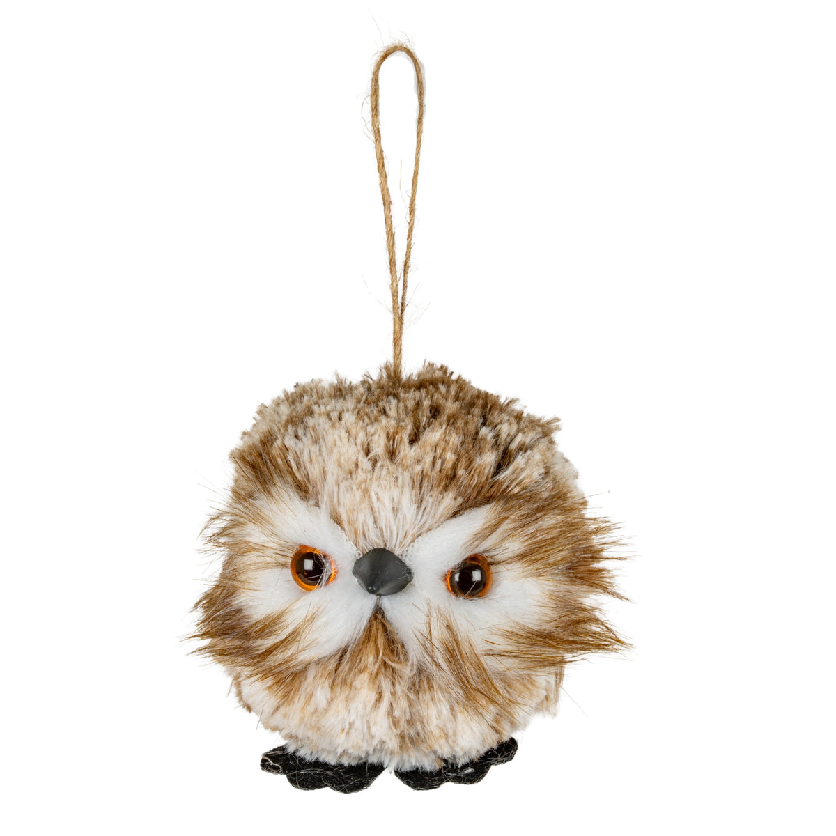 Feather Winter Owl Decoration - PLAINLY DOES IT