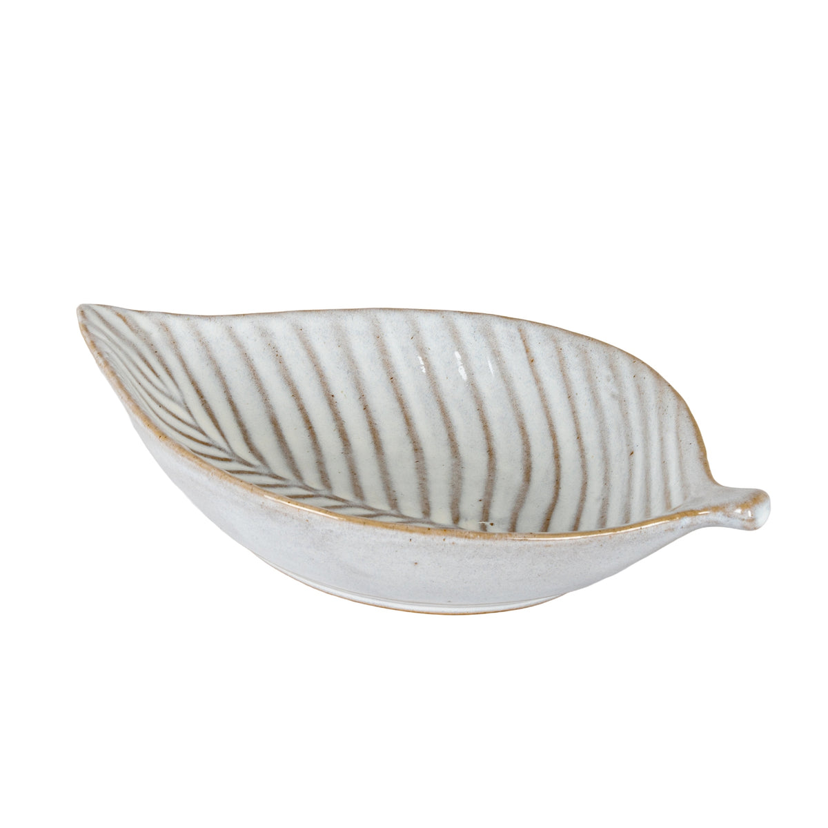 Alora Ceramic Elm Leaf Large Dish - PLAINLY DOES IT