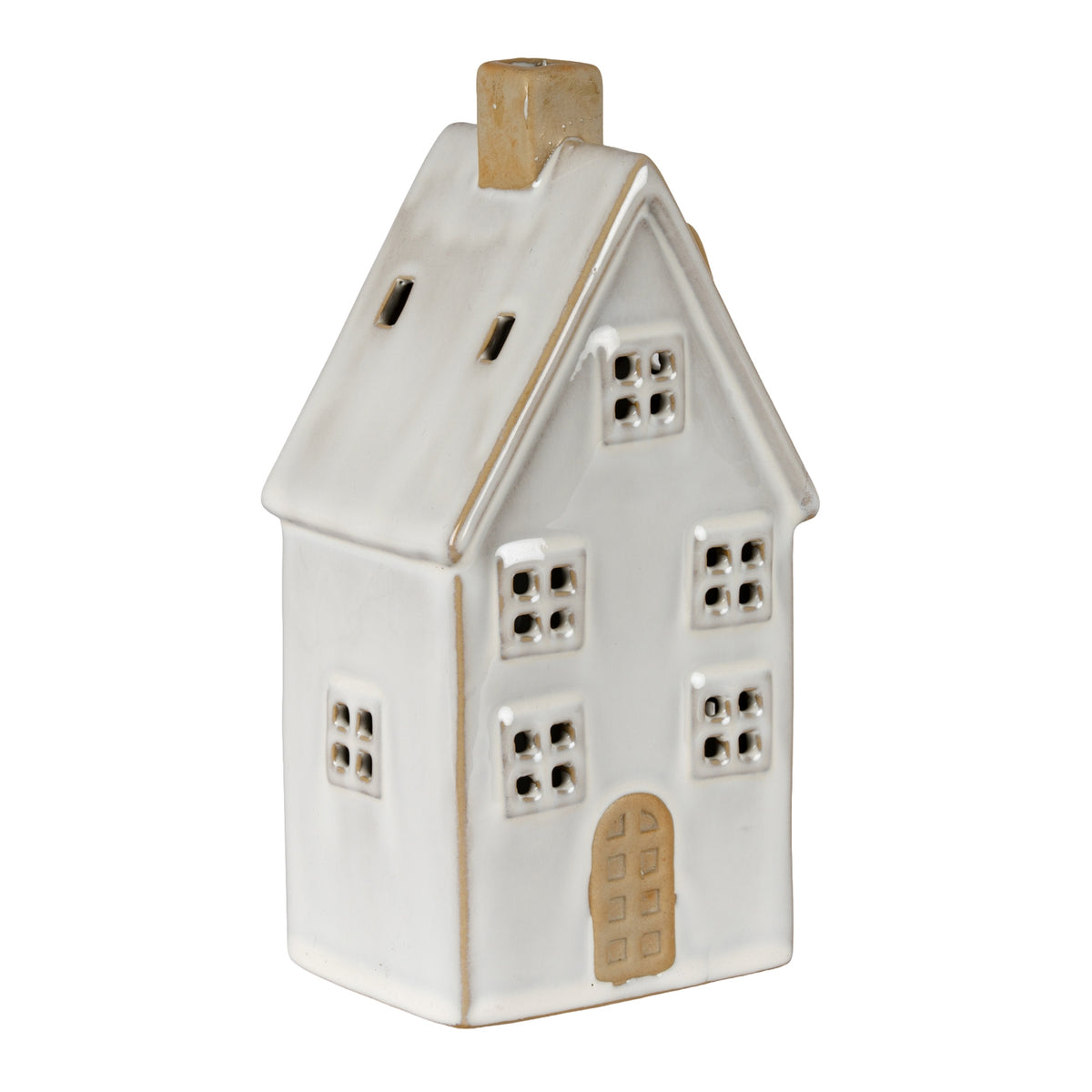 Alora Ceramic Large Townhouse With LED Light - PLAINLY DOES IT