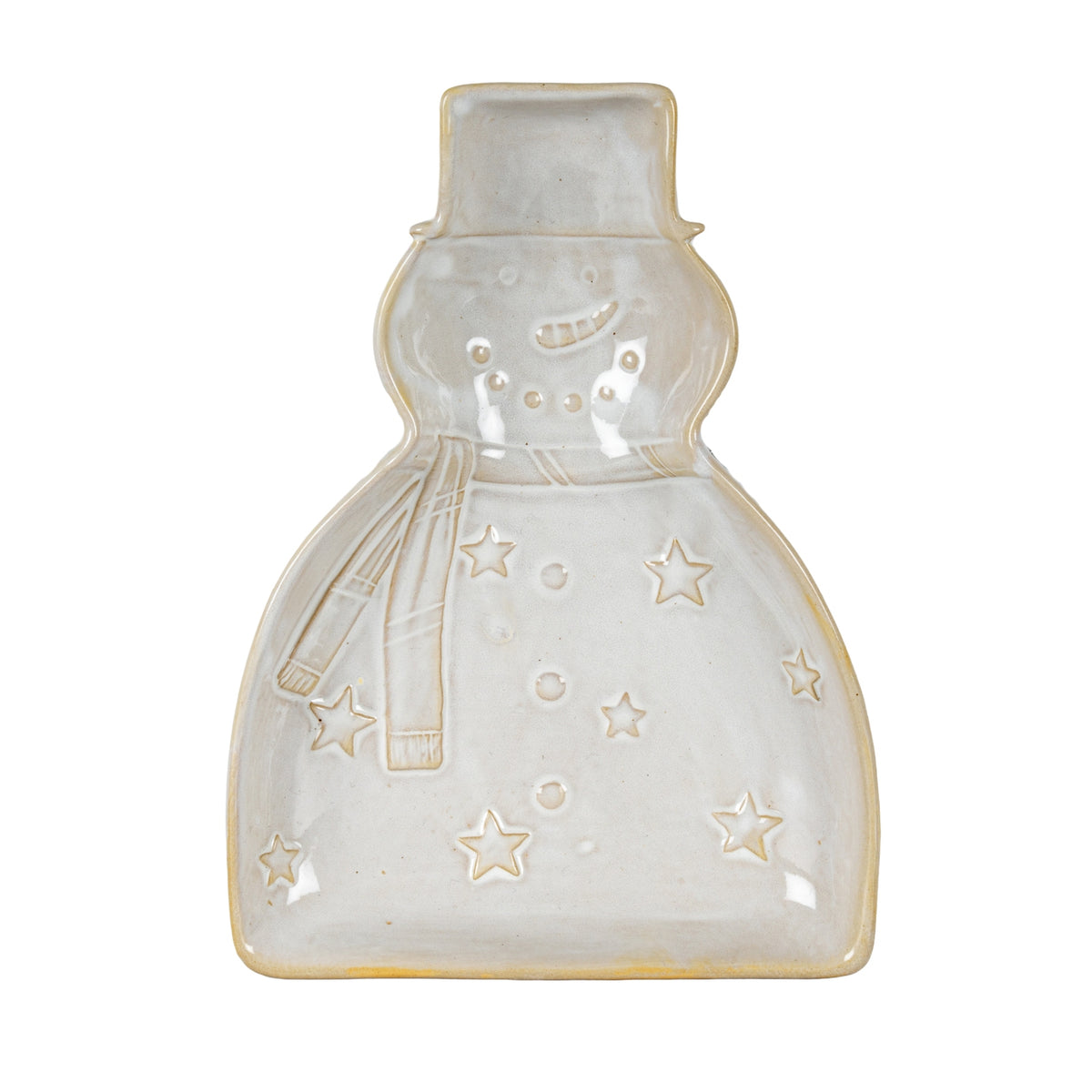 Alora Ceramic Snowman Dish - PLAINLY DOES IT