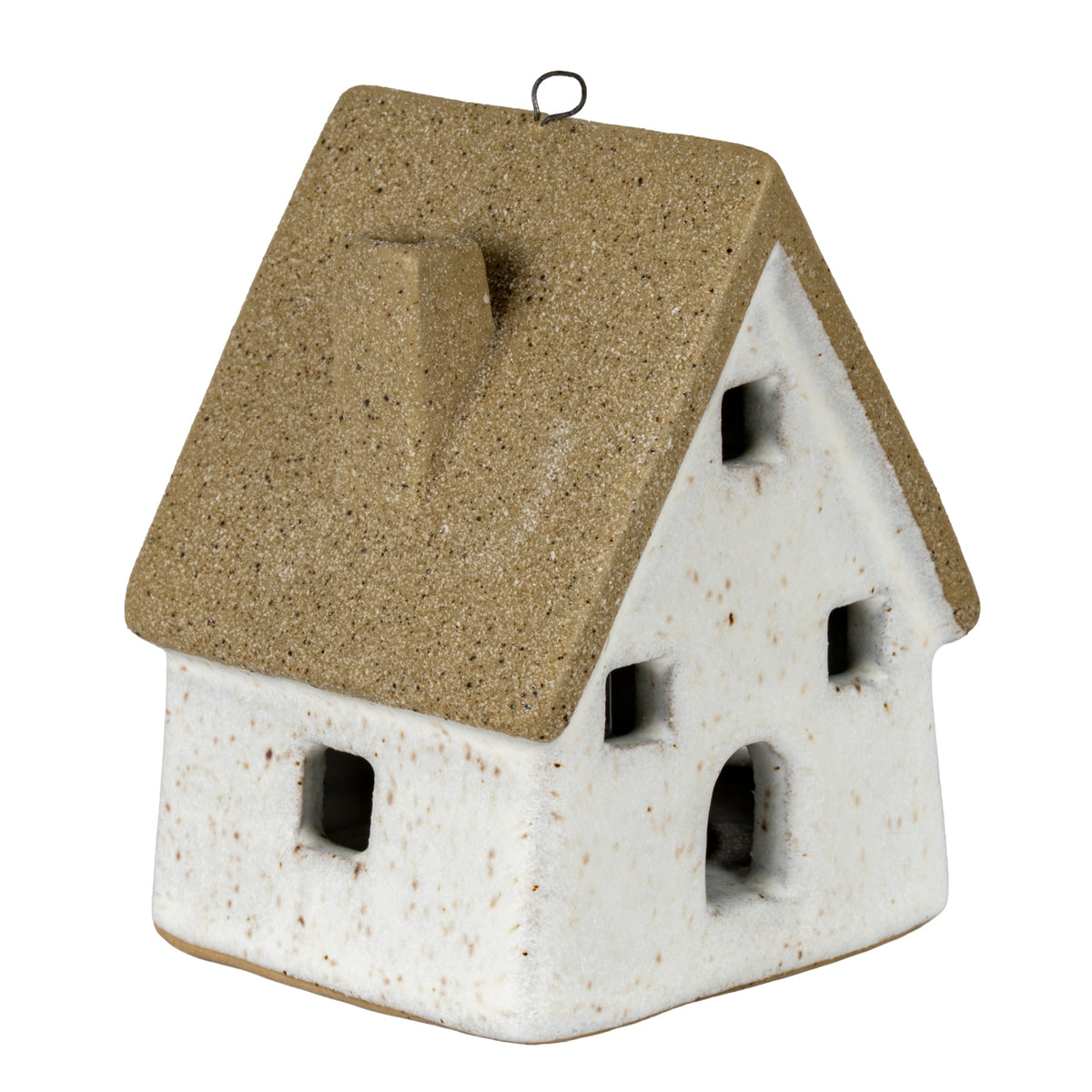 Alora Ceramic Large Town Cottage With LED Lights - PLAINLY DOES IT