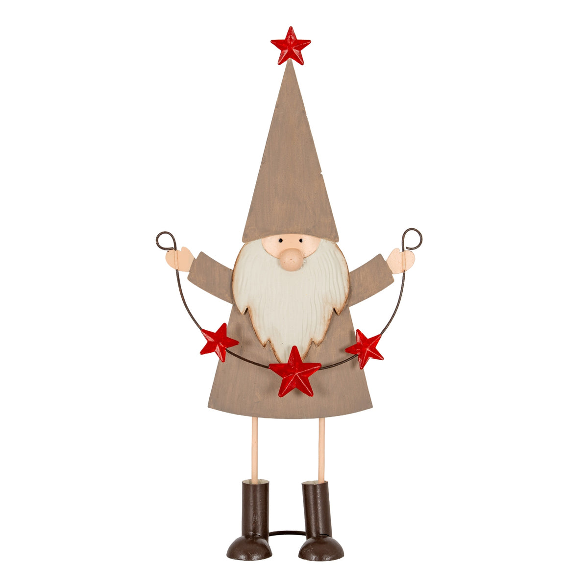 Cheeky Metal Elf with Star Garland - PLAINLY DOES IT