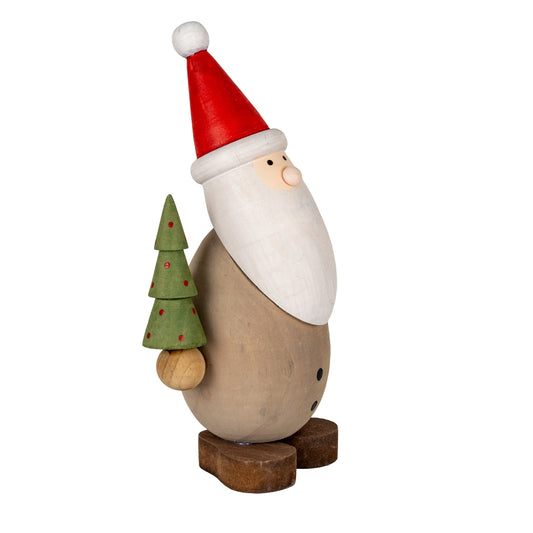 Wooden Santa with Tree - PLAINLY DOES IT