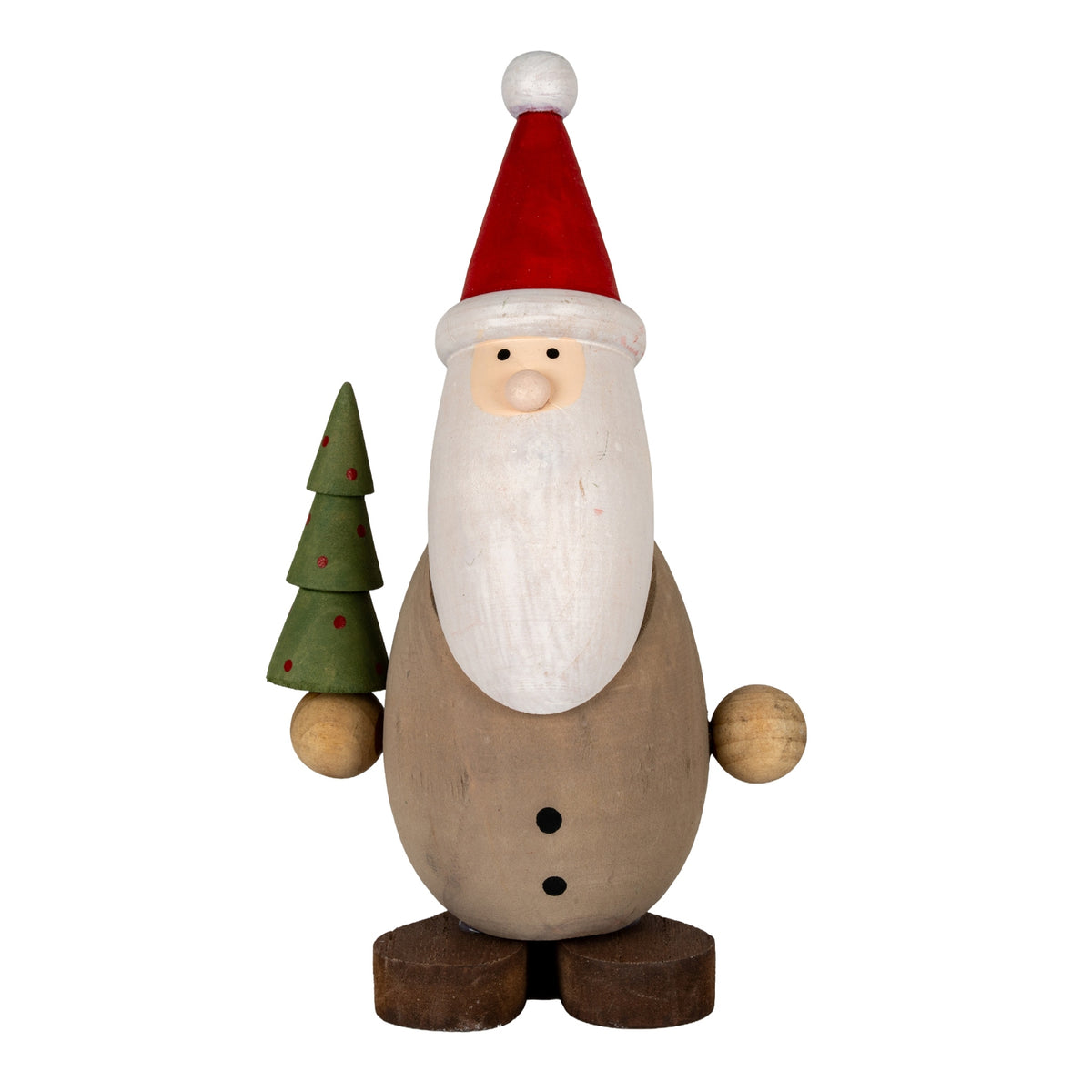 Wooden Santa with Tree - PLAINLY DOES IT