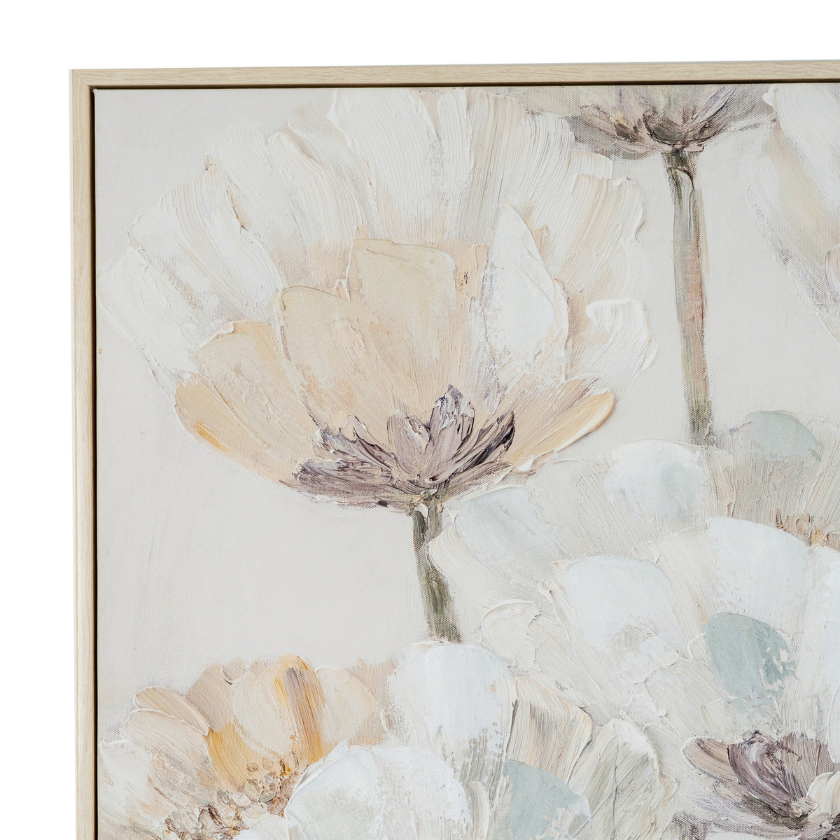 Poppy Meadow Handpainted Canvas in Frame - PLAINLY DOES IT