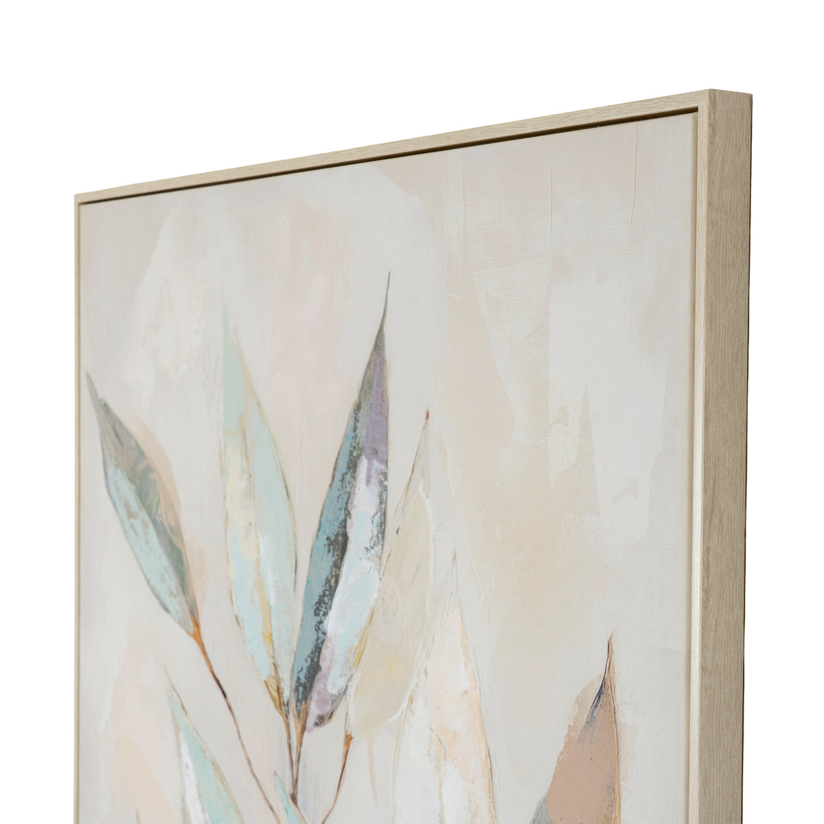 Willow Light Handpainted Canvas in Frame - PLAINLY DOES IT