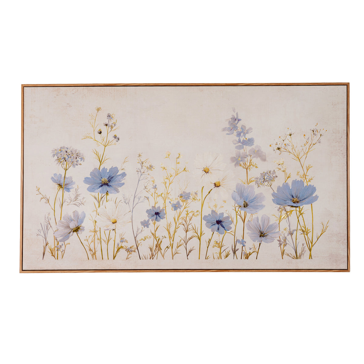 Wildflower Meadow Hand Painted Canvas in Frame