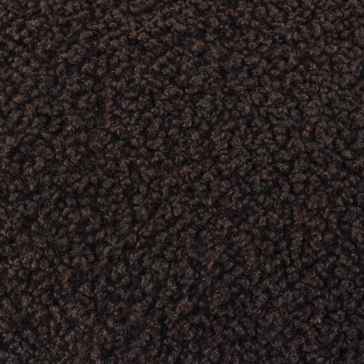 Cabu Chunky Bouclé Cushion - Chocolate, Feather Filled, 55 × 55cm