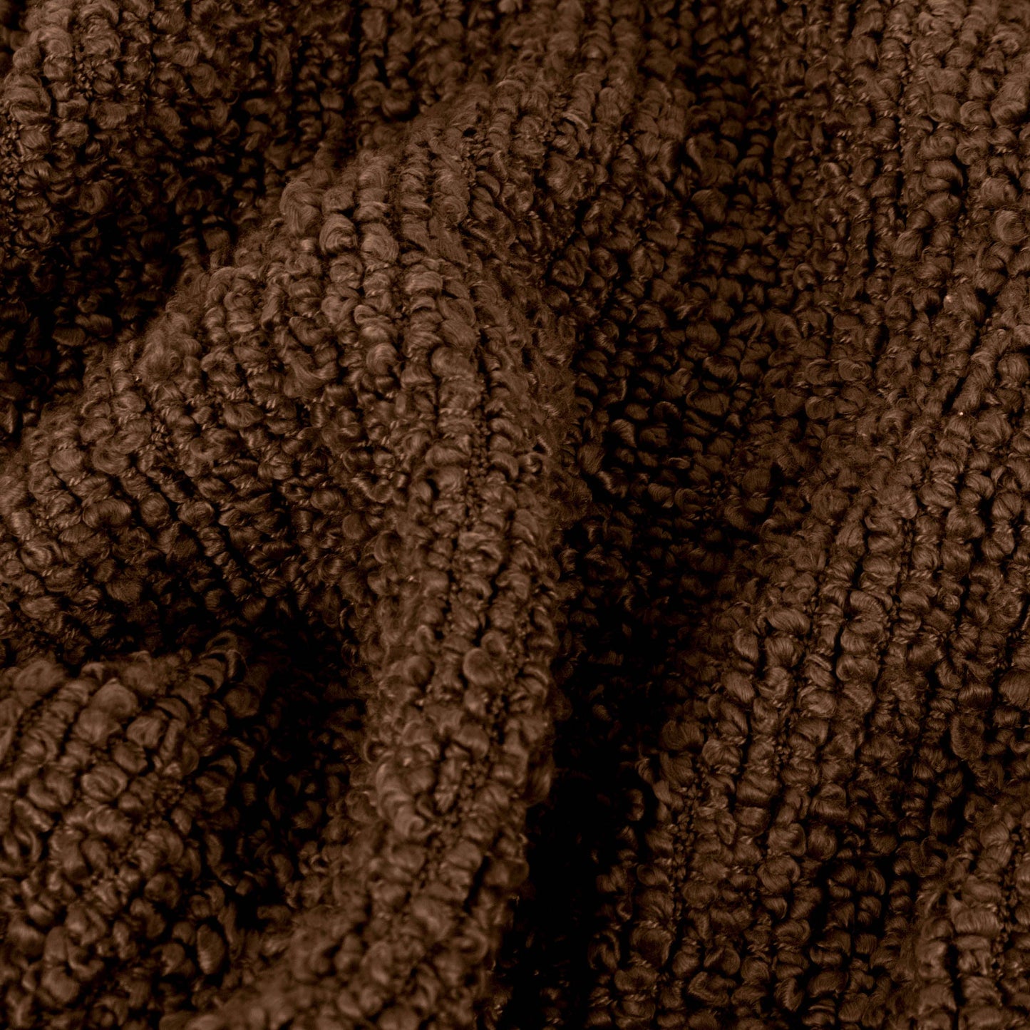 Candar Textured Bouclé Throw - Cocoa, 130 × 170cm