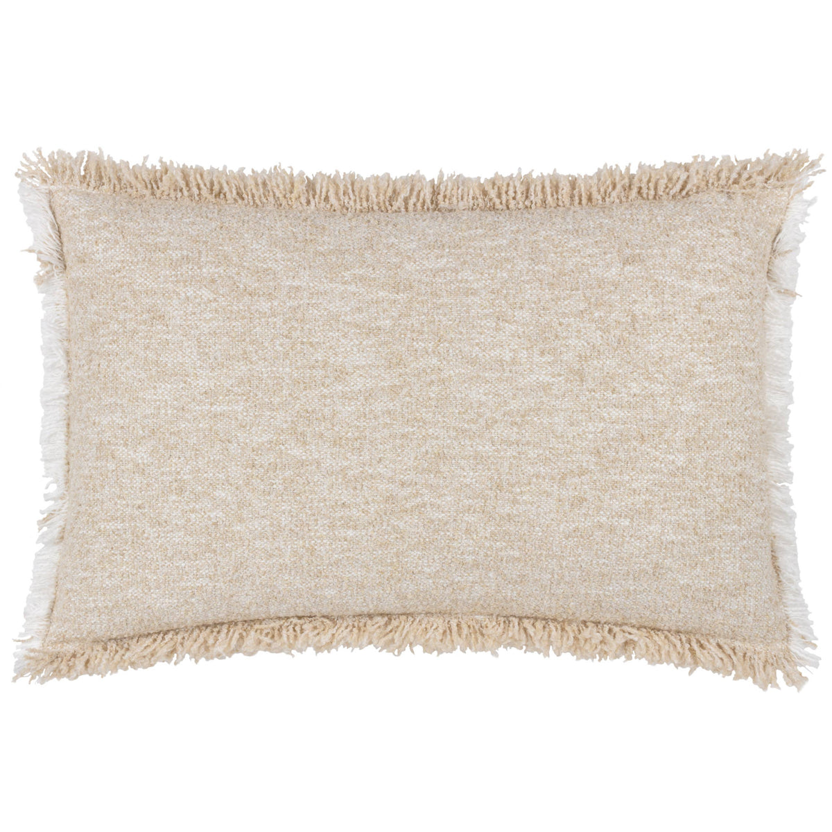 Doze Textured Cushion - Natural, Feather Filled, 40 × 60cm