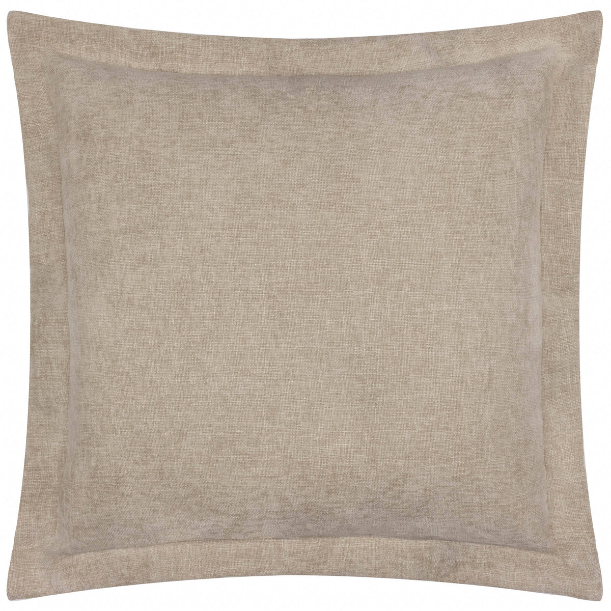 Dune Chenille Cushion - Natural, Feather Filled, 50 × 50cm