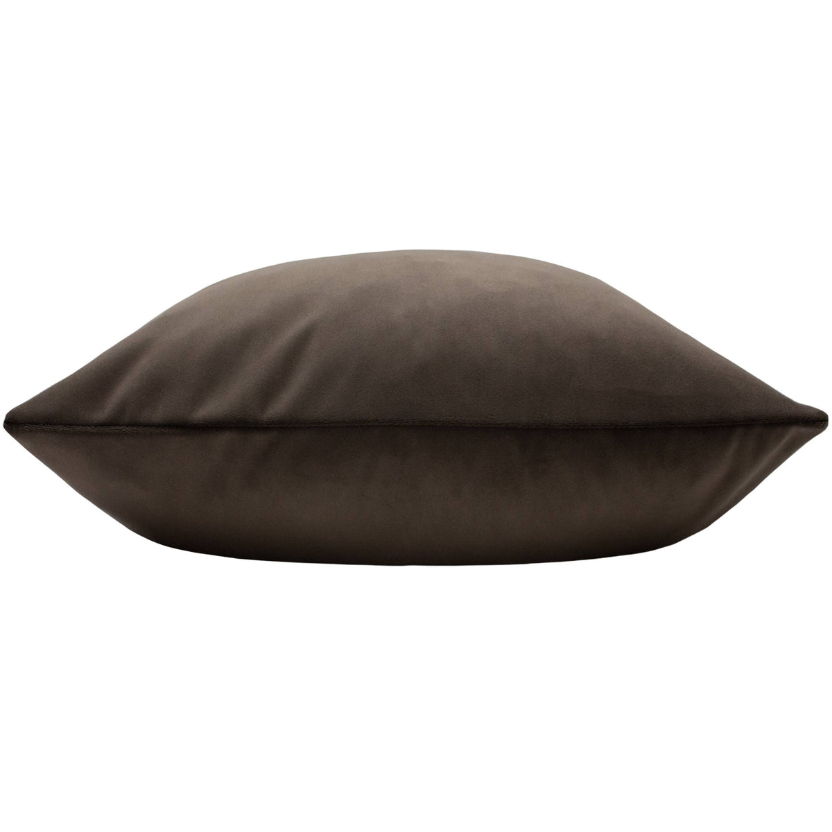 Sunningdale Velvet Cushion - Truffle, Feather Filled, 50 × 50cm