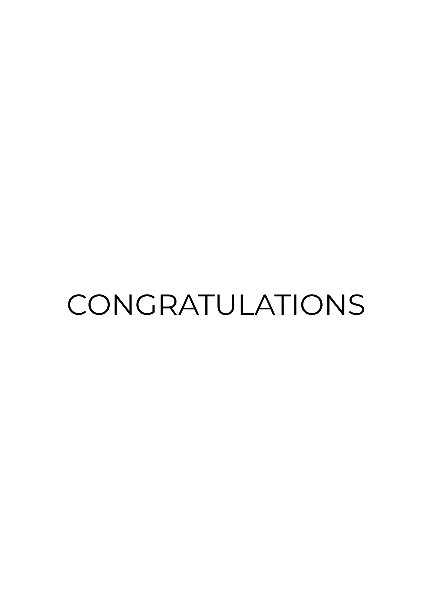 Congratulations Card