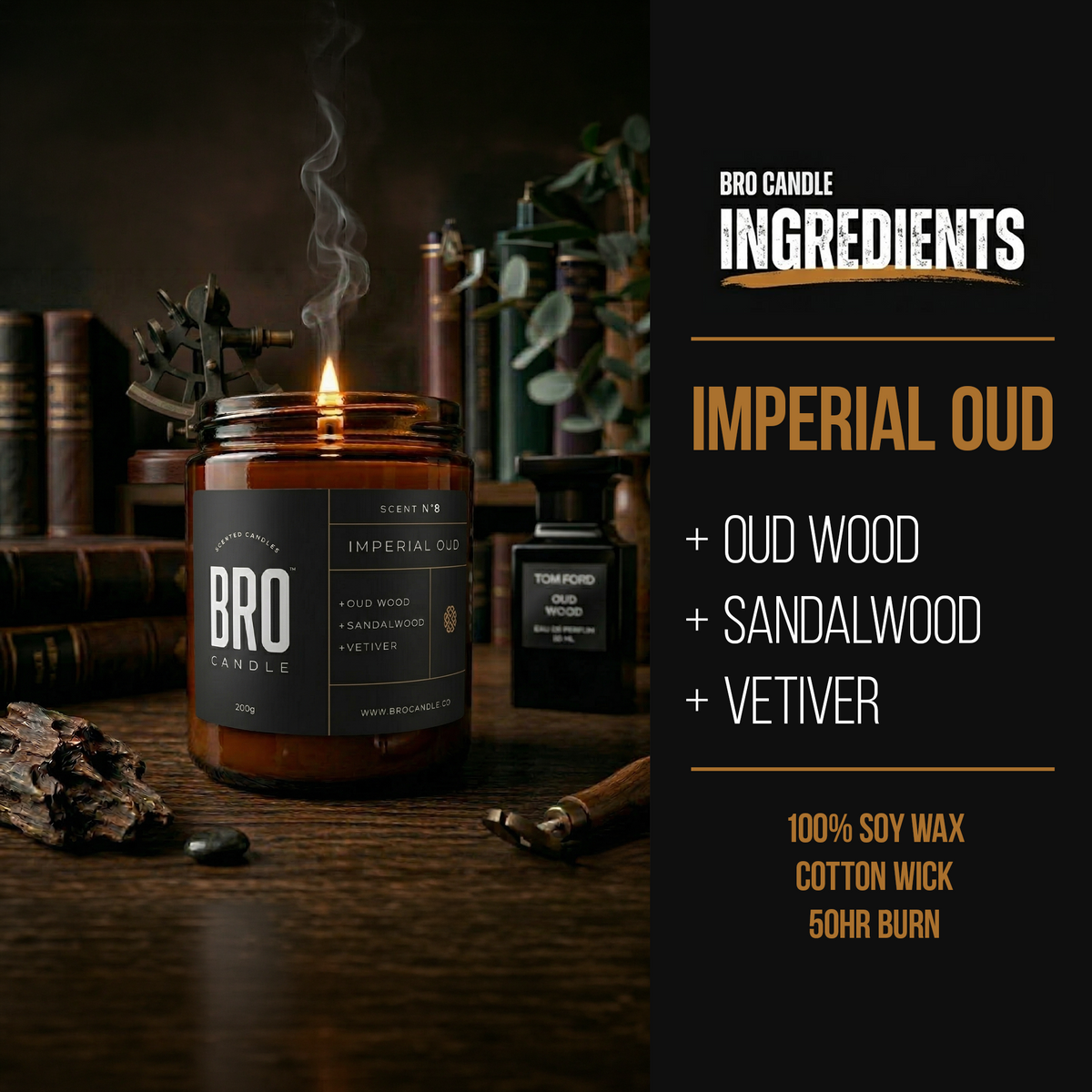 The Imperial Oud & Sandalwood Scented Candle