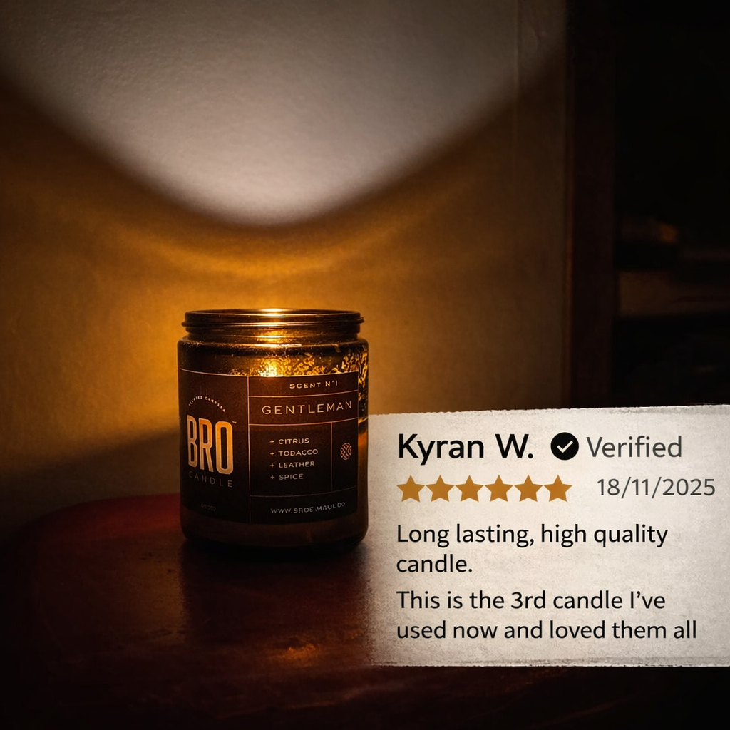 The Gentleman Tobacco & Leather Scented Candle