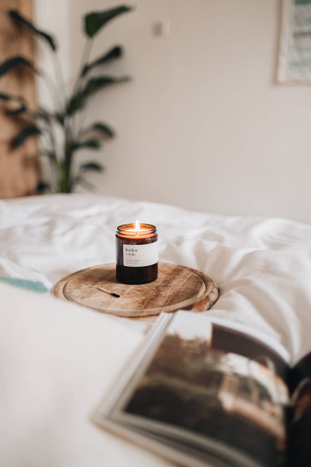 Roam Cedarwood, Lemon & Lemongrass Essential Oil Soy Candle, 180ml