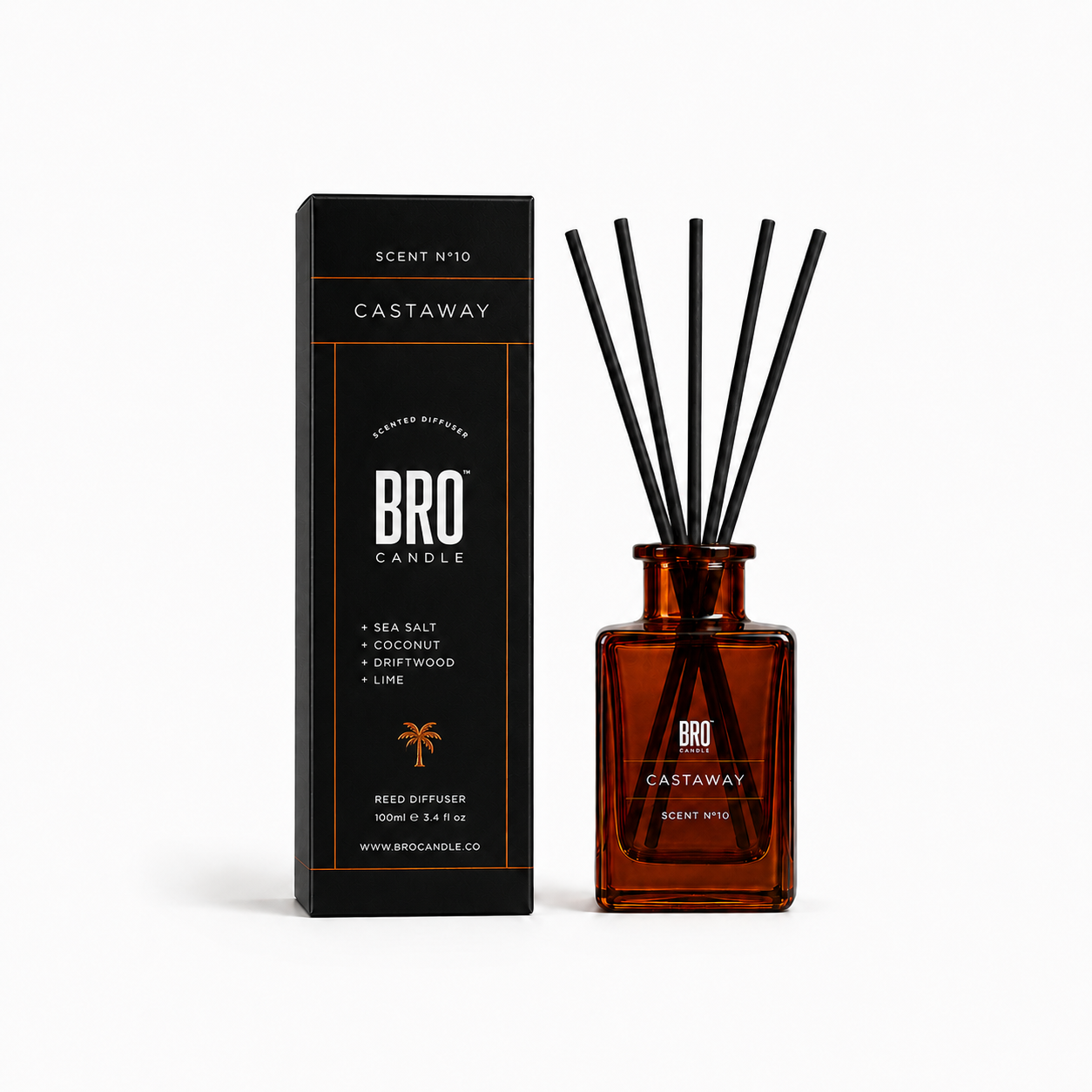 The Castaway Sea Salt & Coconut Reed Diffuser, 100ml