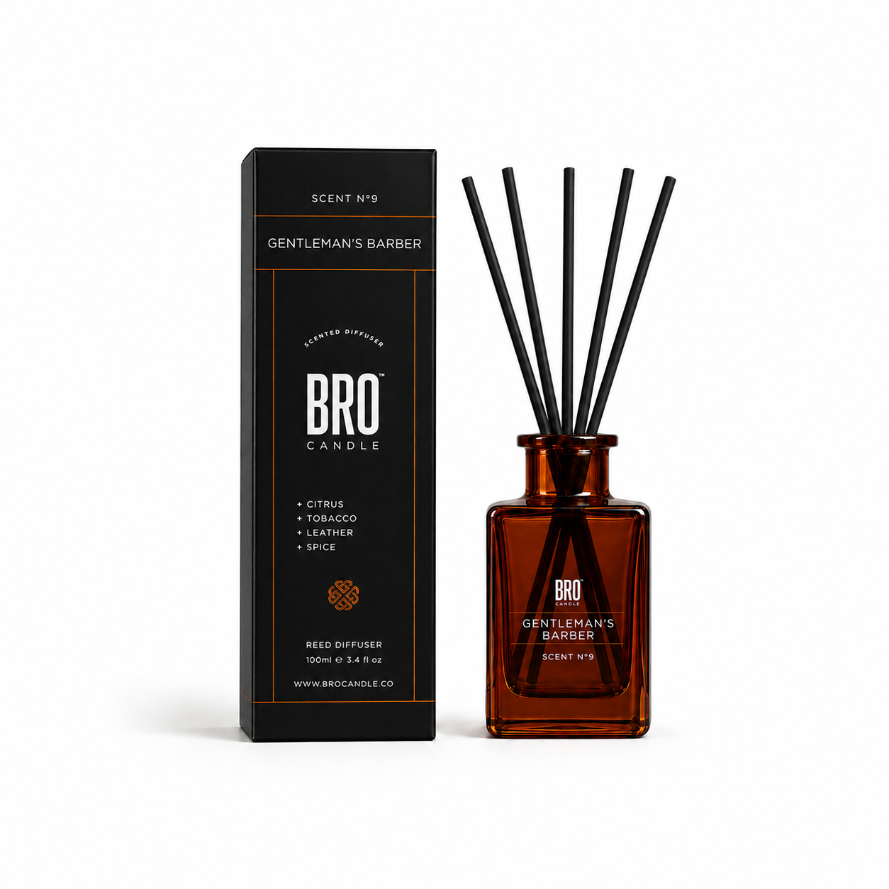 The Gentleman's Barber Sandalwood & Oud Reed Diffuser, 100ml