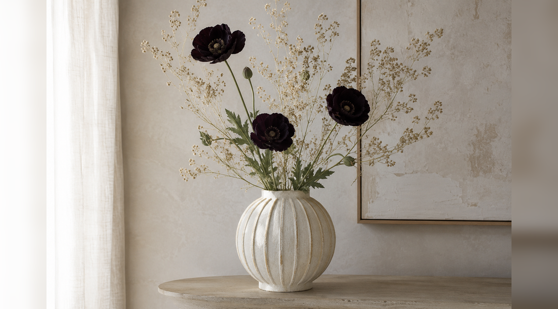 Simple ways to style faux flowers and greenery at home