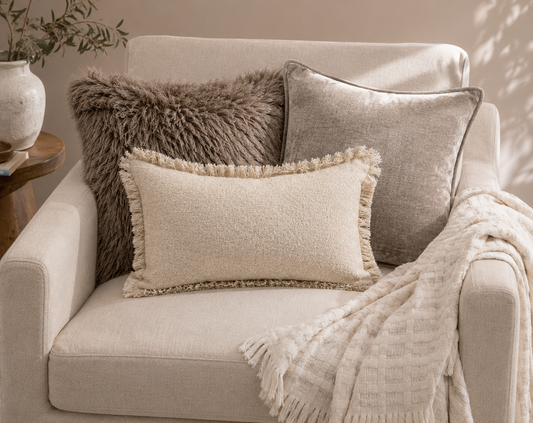 How to Style Feather-Filled Cushions for a Calm, Layered Home