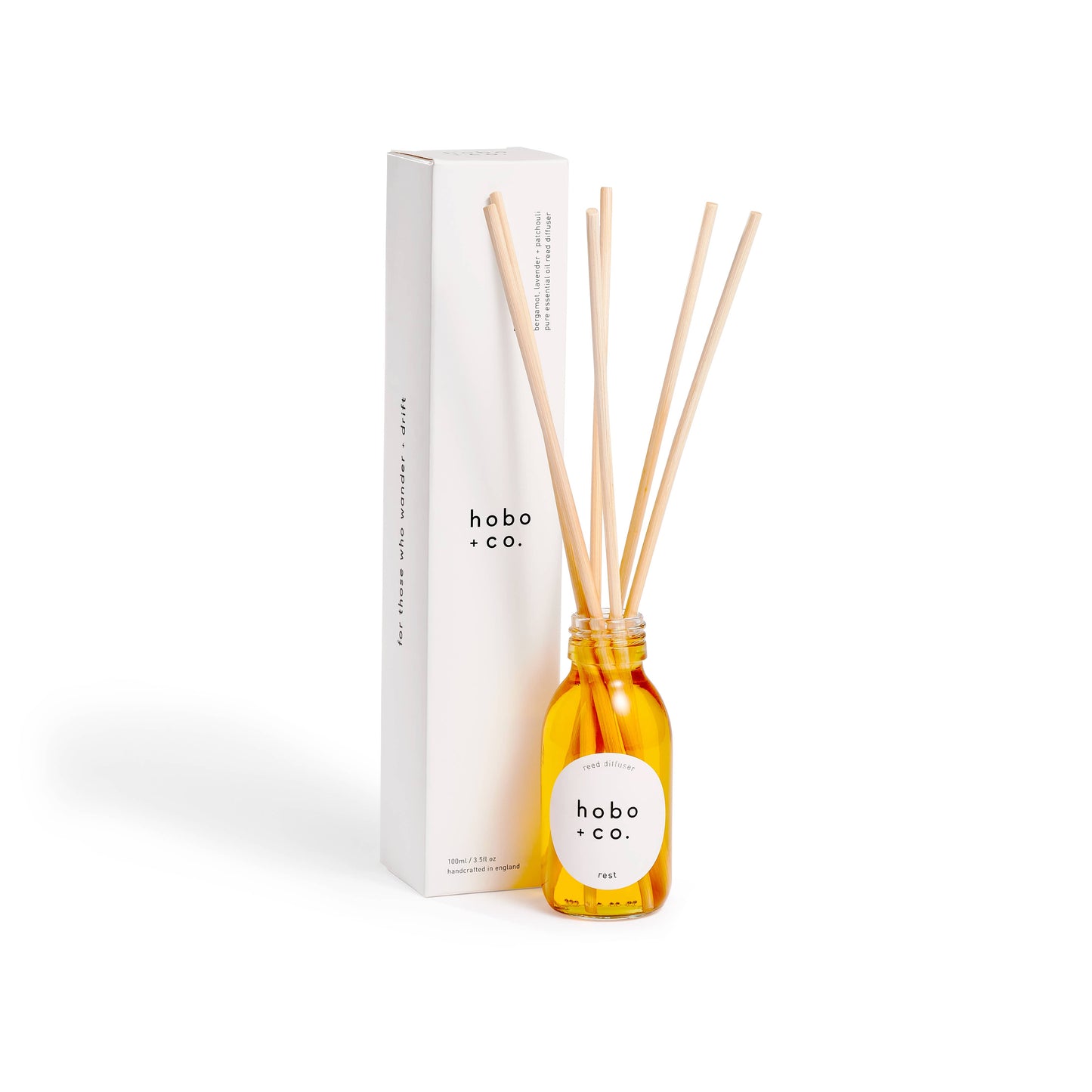 Rest Bergamot, Lavender & Patchouli Essential Oil Reed Diffuser, 100ml