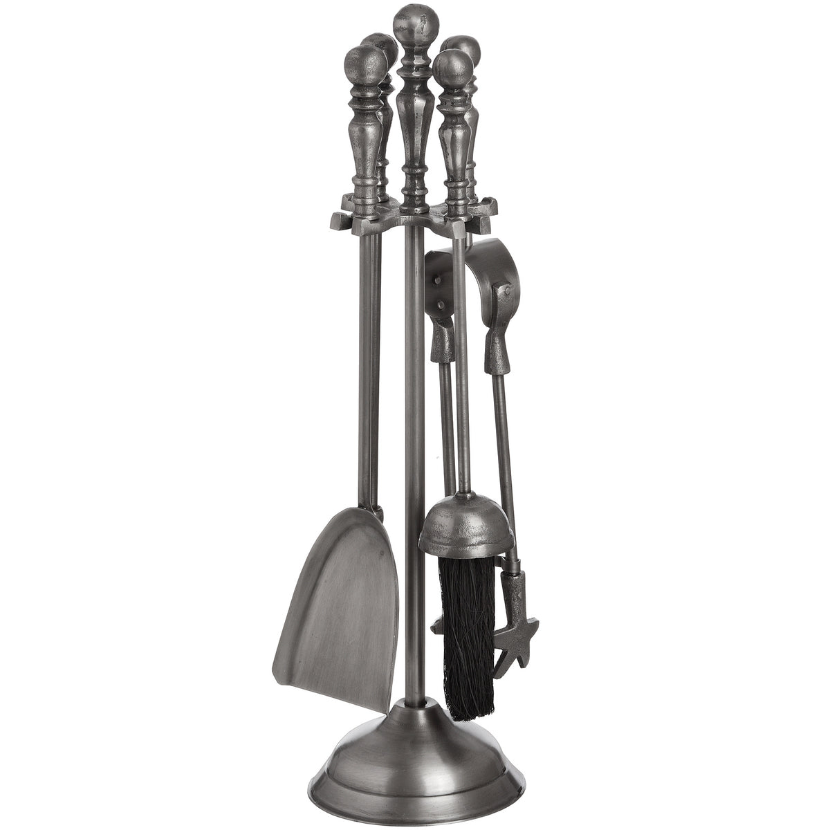 Traditional Companion Set In Antique Pewter - PLAINLY DOES IT
