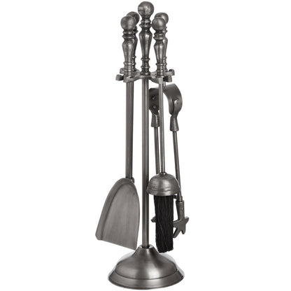 Traditional Companion Set In Antique Pewter - PLAINLY DOES IT