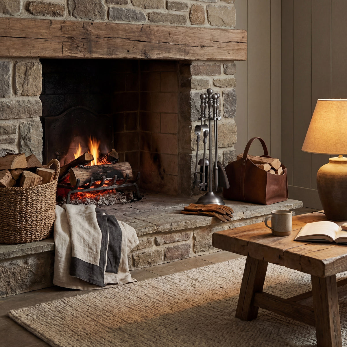 Traditional Companion Set In Antique Pewter - PLAINLY DOES IT