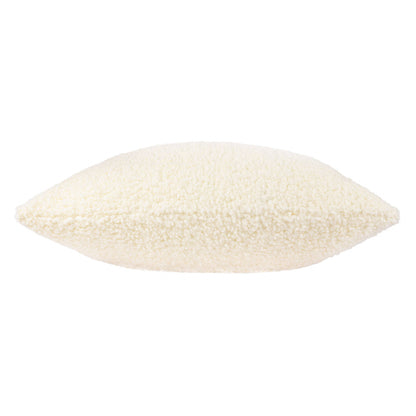 Cabu Textured Bouclé Cushion - Ecru, Feather Filled, 55 × 55cm