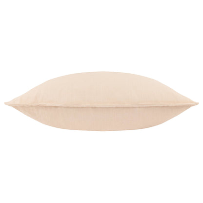 Slub Cotton Cushion - Linen, Feather Filled, 50 × 50cm