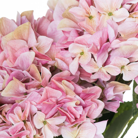 Shabby Pink Faux Hydrangea Bouquet - PLAINLY DOES IT