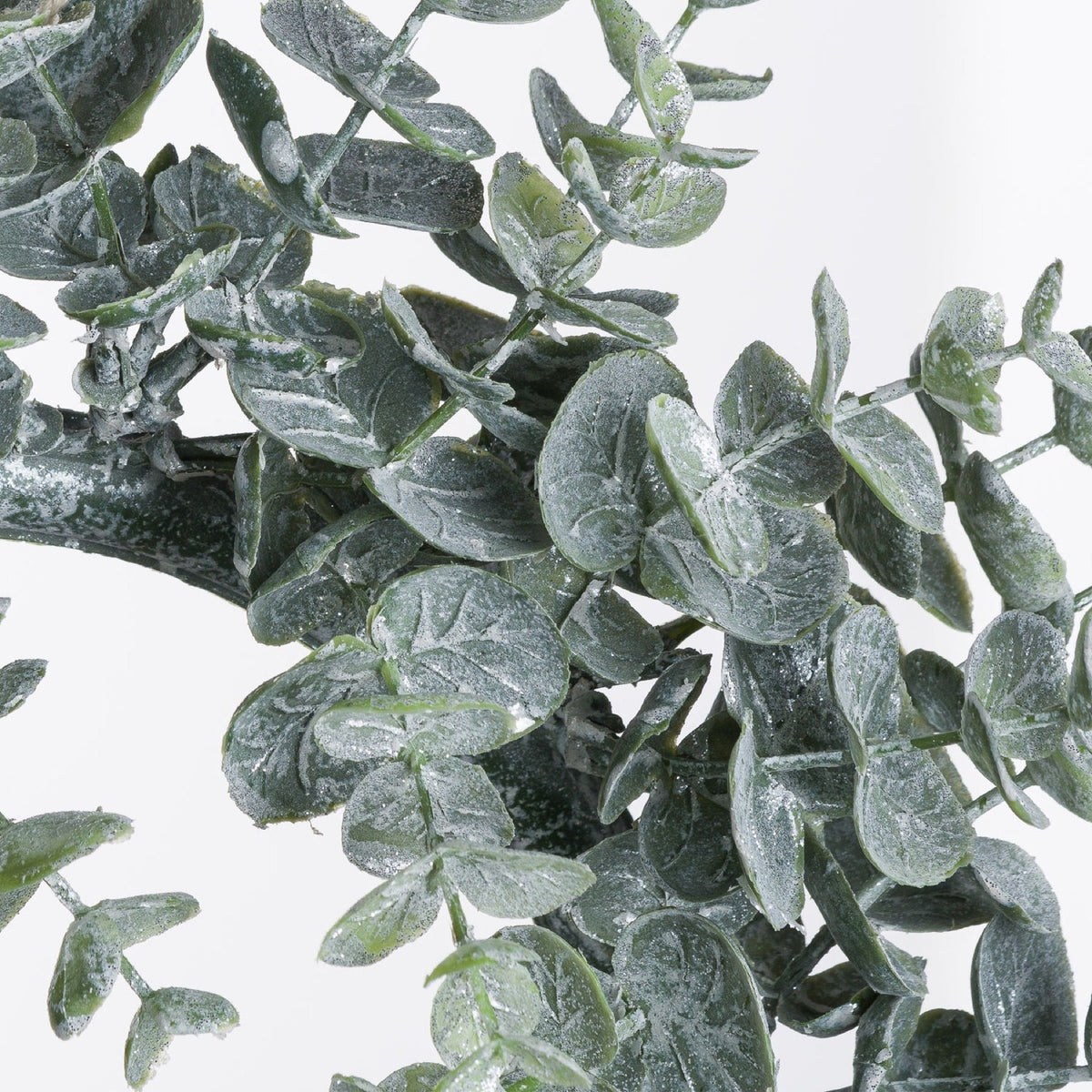 Large Frosted Eucalyptus Candle Wreath - PLAINLY DOES IT